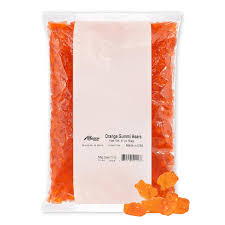 Albanese Orange Gummi Bears 5lb Bag Bulk